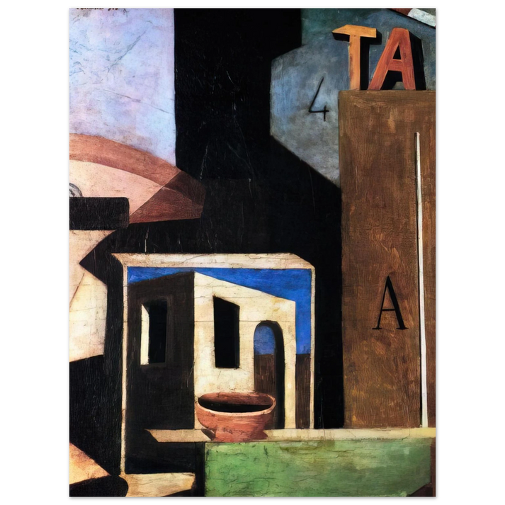 Carlo Carra - LA COMPOSIZIONE TA 1916  75x100 cm / 30x40inches Fine Art Poster