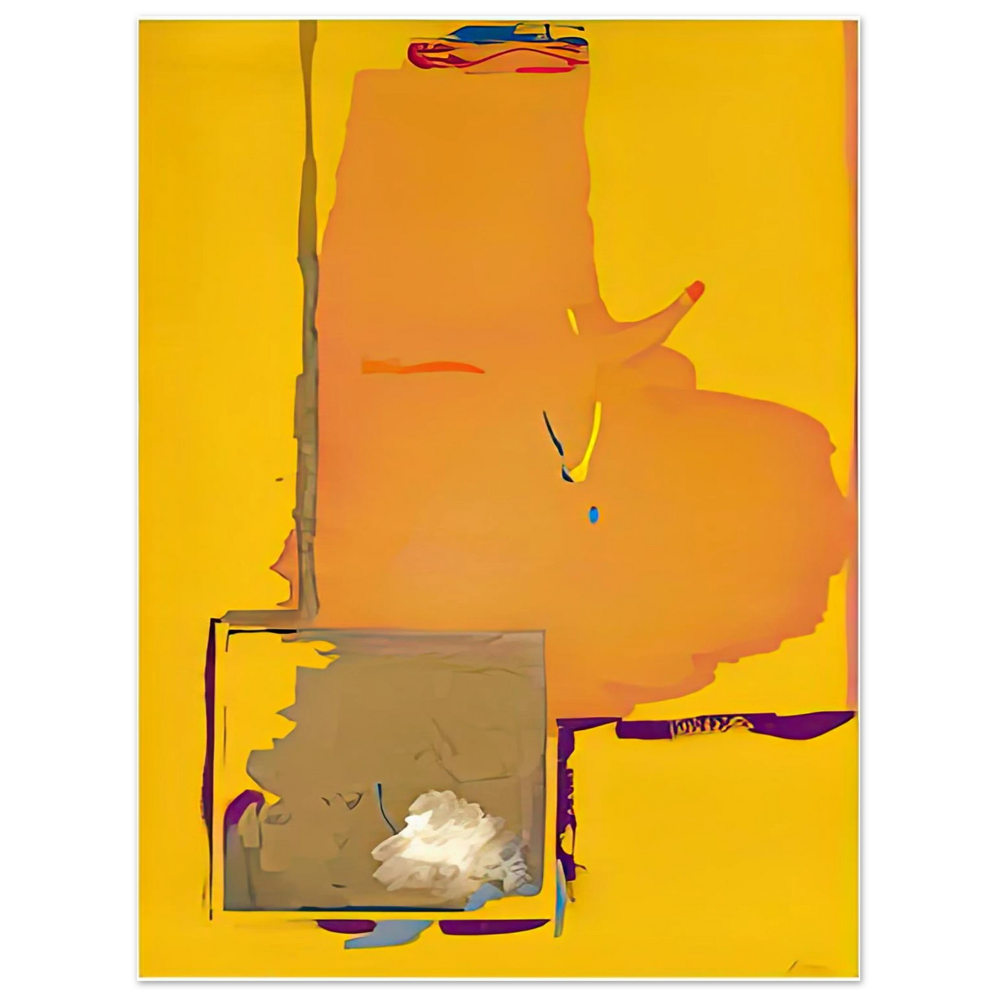 Helen Frankenthaler - Mardi Gras, 1987- Wall Art - 21x29.7 cm / 8x12" - Fine Art Poster-canvas - -