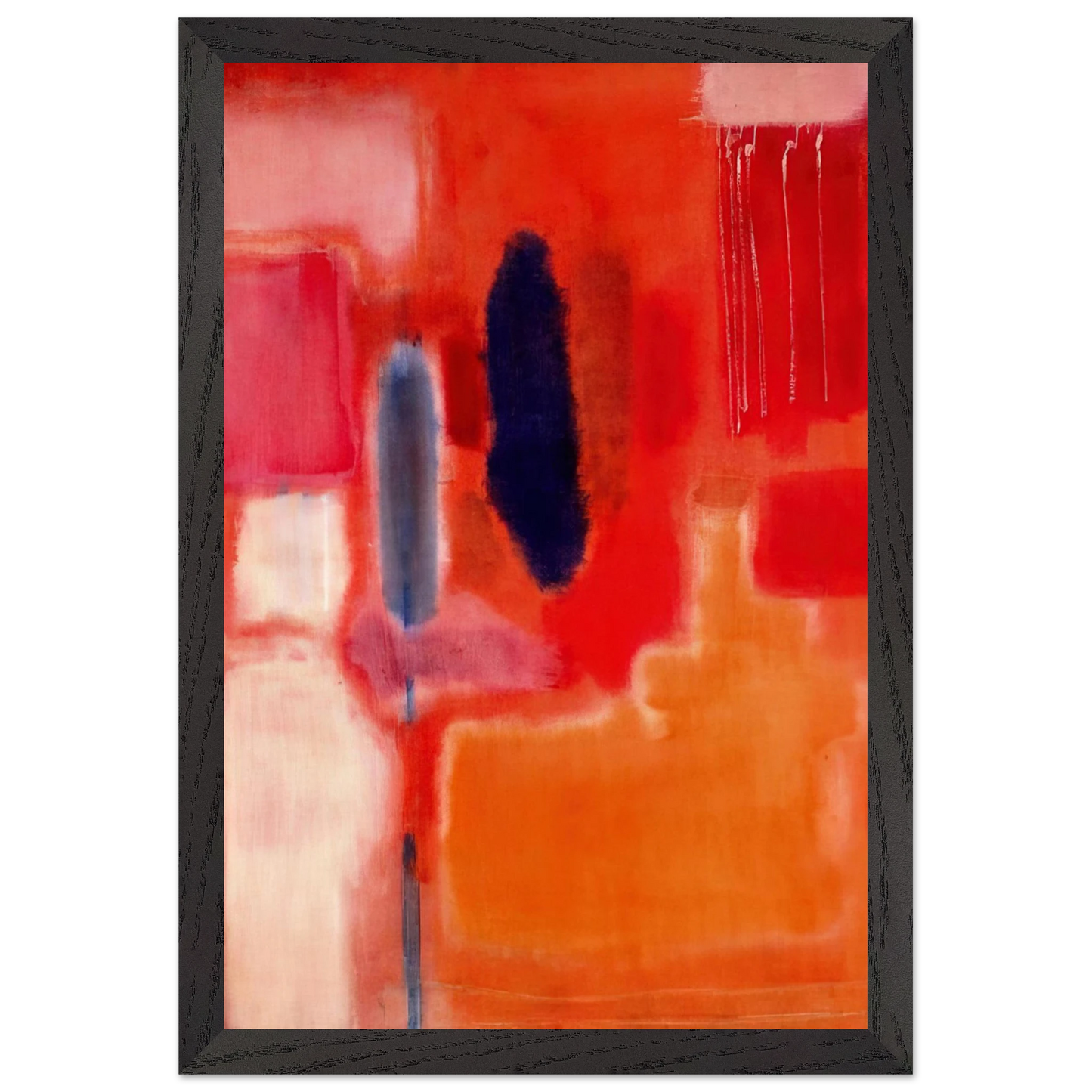 Mark Rothko - No. 9 - 1948 Wall Art - 21x29.7 cm / 8x12" - Premium Wooden Framed Poster With Fine Art Paper-canvas - Black frame