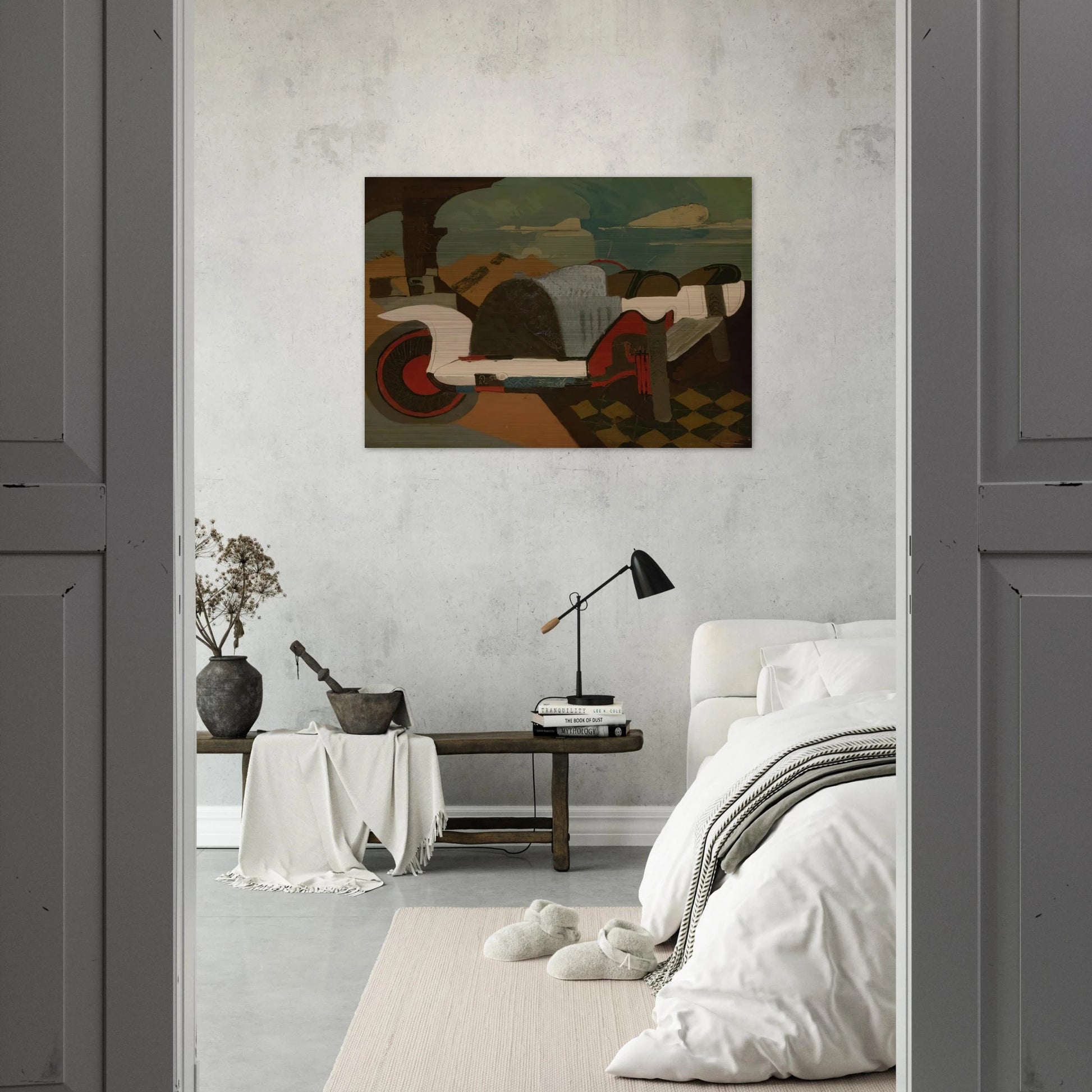 La Bugatti - 1925 - Charles Lapicque Brushed Aluminum Print - 70x100 cm / 28x40 inches | Charles Lapicque Aluminum Print | Charles Lapicque Prints