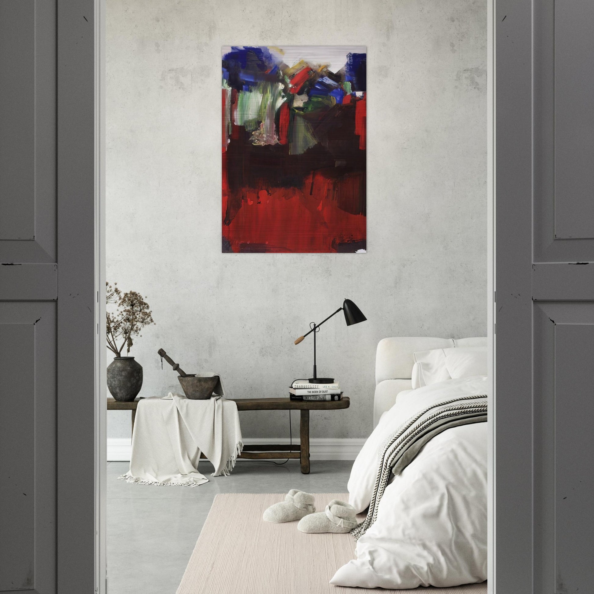 Nulli Secundus - Hans Hofmann Brushed Aluminum Print - 70x100 cm / 28x40 inches | Hans Hofmann Aluminum Print | Hans Hofmann Prints