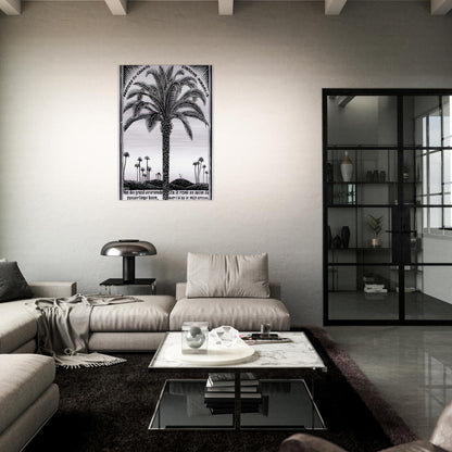 PALM TREE 1 - MC Escher Brushed Aluminum Print - 70x100 cm / 28x40 inches | MC Escher Aluminum Print | MC Escher Prints