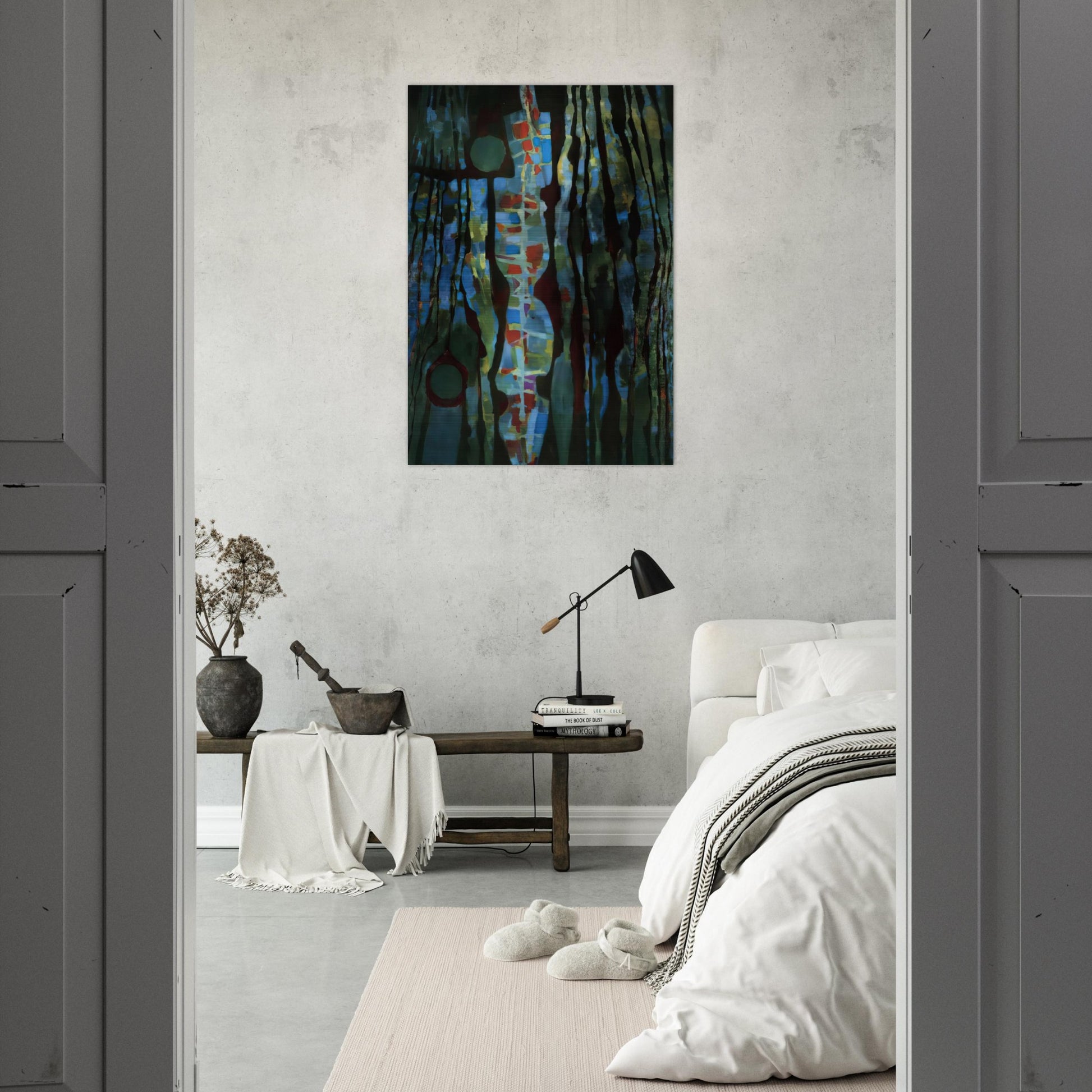 Offrande de la terre I - 1961 - Alfred Manessier Brushed Aluminum Print - 70x100 cm / 28x40 inches | Alfred Manessier Aluminum Print | Alfred Manessier Prints