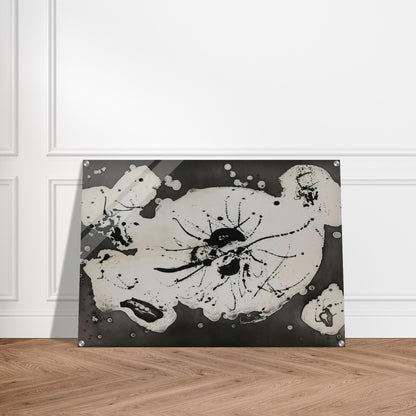 Black Smudge - Sam Francis Acrylic Print - 70x100 cm / 28x40″ inches | Sam Francis Wall Art | Sam Francis Prints