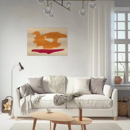 Only Orange - 1963 - Helen Frankenthaler Brushed Aluminum Print - 70x100 cm / 28x40 inches | Helen Frankenthaler Aluminum Print | Helen Frankenthaler Prints