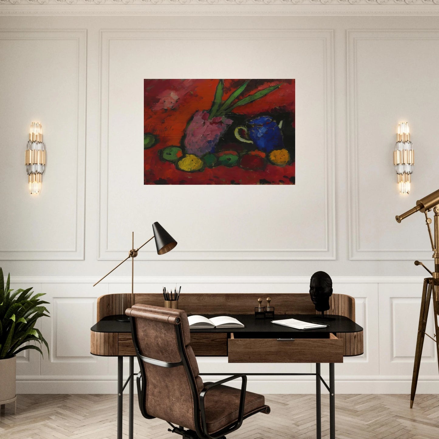 STILL LIFE 1912 - Alexej von Jawlensky Brushed Aluminum Print - 70x100 cm / 28x40 inches | Alexej von Jawlensky Aluminum Print | Alexej von Jawlensky Prints