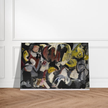 MONTHS AND MOONS 1950 - Grace Hartigan Brushed Aluminum Print - 70x100 cm / 28x40 inches | Grace Hartigan Aluminum Print | Grace Hartigan Prints