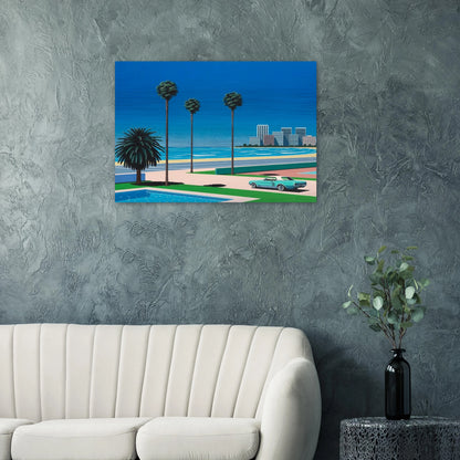 Sunshine Reggae - Hiroshi Nagai Brushed Aluminum Print - 70x100 cm / 28x40 inches | Hiroshi Nagai Aluminum Print | Hiroshi Nagai Prints