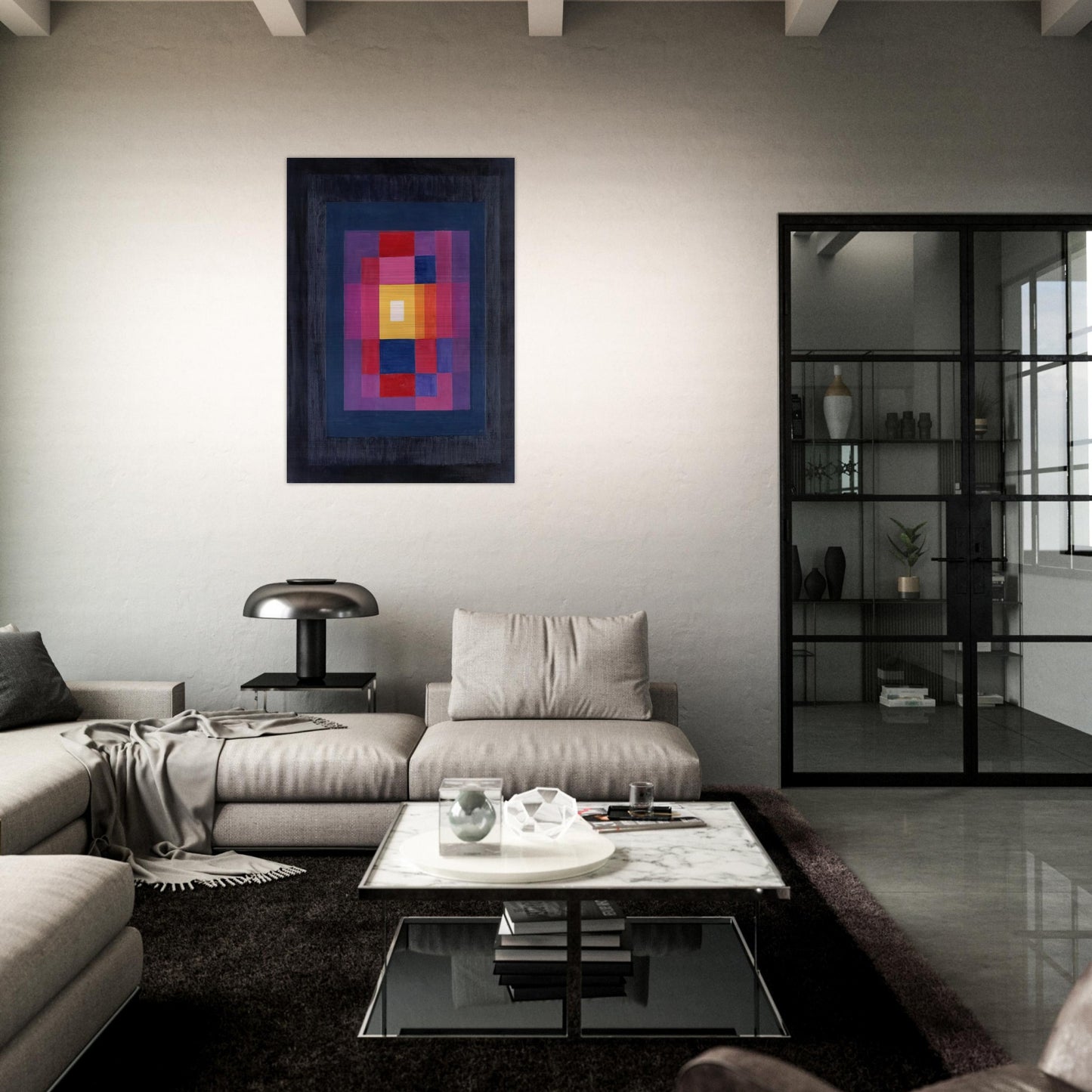 Education - 1966 - Johannes Itten Brushed Aluminum Print - 70x100 cm / 28x40 inches | Johannes Itten Aluminum Print | Johannes Itten Prints