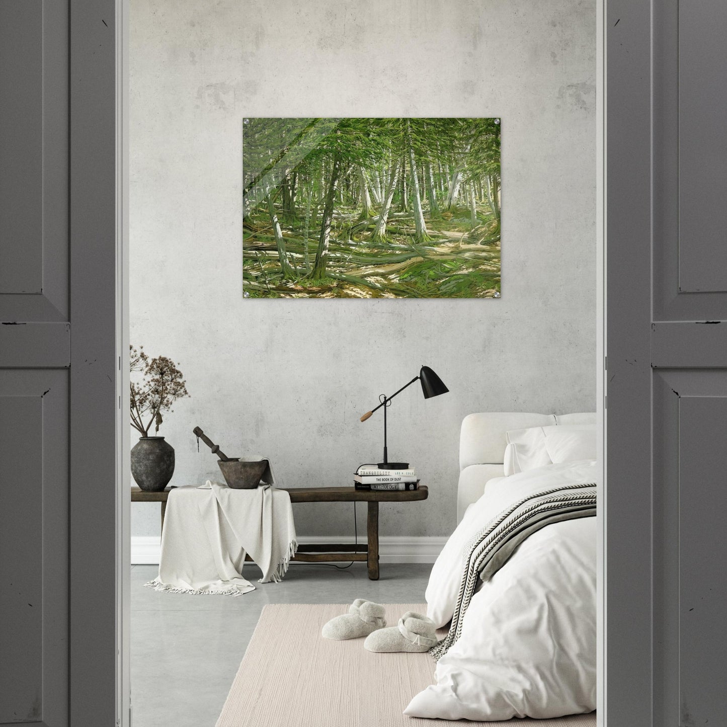 Old Windfall - 1982 - Neil Welliver Acrylic Print - 70x100 cm / 28x40″ inches