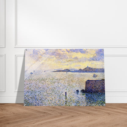SAILBOATS AND ESTUARY 1892 - Theo van Rysselberghe Acrylic Print - 70x100 cm / 28x40″ inches