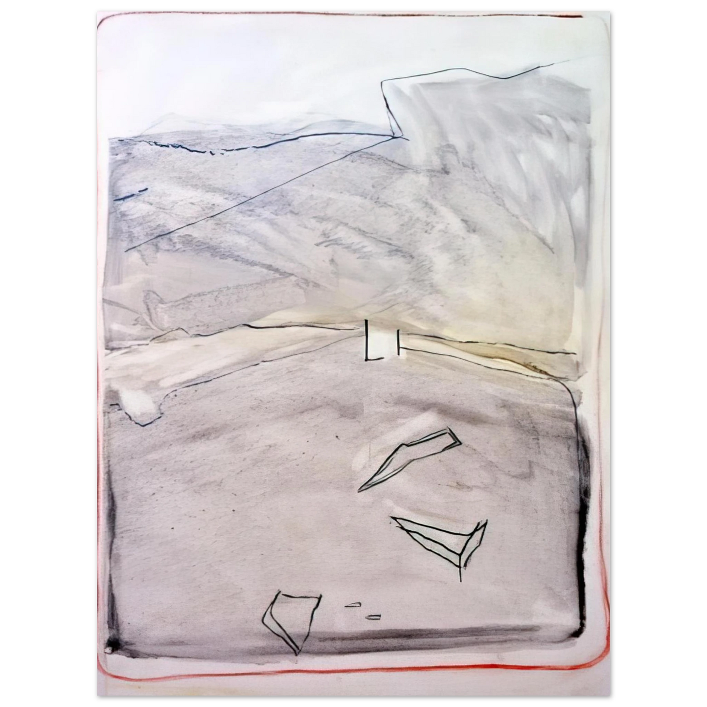 Raoul De Keyser - Wait - 2006  75x100 cm / 30x40inches Fine Art Poster