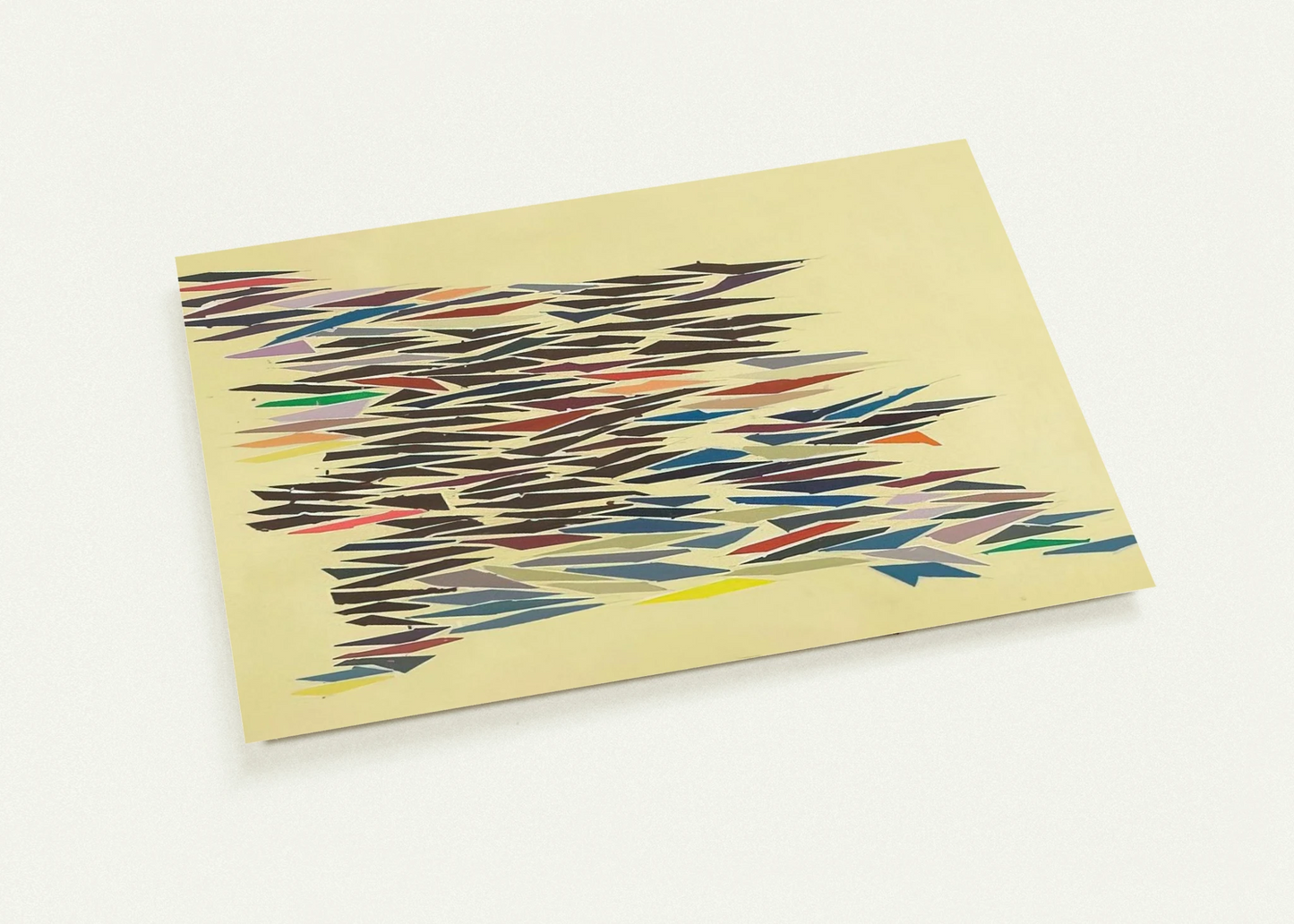Colors with Yellow - Post-Painterly Abstraction By Robert Goodnough Pack of 10 Post Cards | Robert Goodnough Post Cards | A6 (10.5 x 14.8 cm) - 4.1 x 5.8 inches