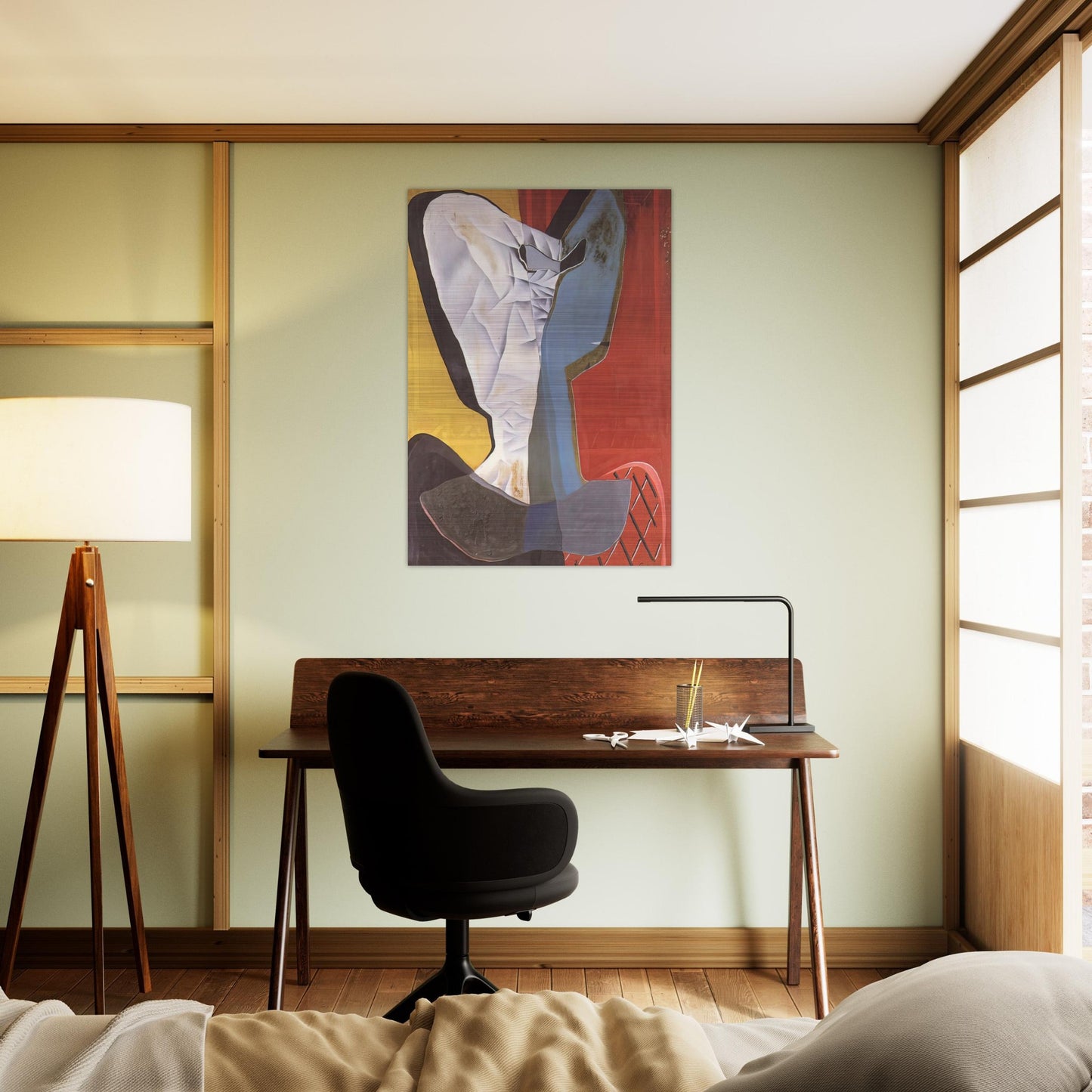 HARLEQUIN 1927 - Salvador Dali Brushed Aluminum Print - 70x100 cm / 28x40 inches | Salvador Dali Aluminum Print | Salvador Dali Prints