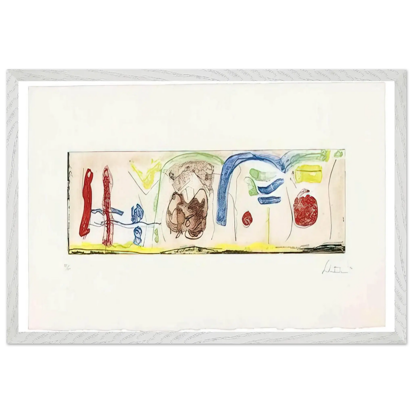 Helen Frankenthaler - Bridges - 1996 Wall art - 28x43  cm / XL (11x17 Inches) - Fine Art Poster - -