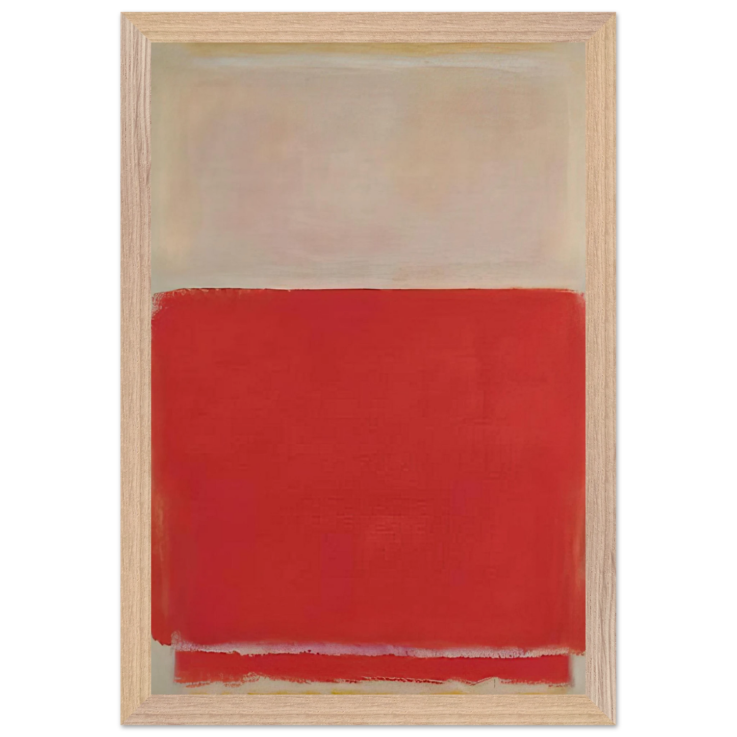 Mark Rothko - No. 3 - 1953 Wall Art - 30x40 cm / 12x16 inches - Premium Wooden Framed Poster With Fine Art Paper-canvas - Wood frame