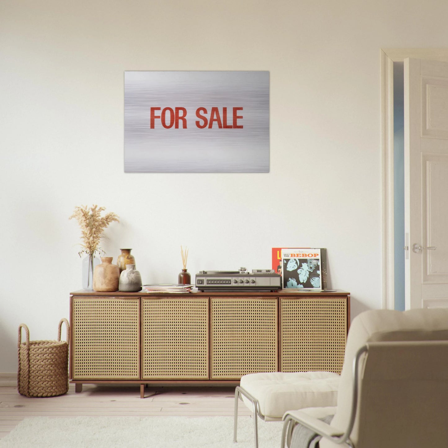 For Sale - 1962 - Billy Apple Brushed Aluminum Print - 70x100 cm / 28x40 inches | Billy Apple Aluminum Print | Billy Apple Prints