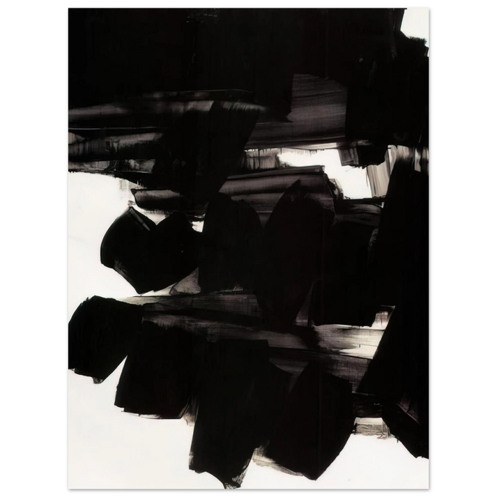 Pierre Soulages - Peinture 260 x 202 cm, 19 juin 1963 - 1963  75x100 cm / 30x40inches Fine Art Poster