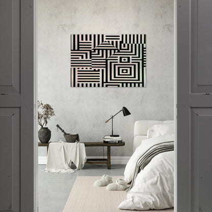 Riu-Kiu-C - 1960 - Victor Vasarely Brushed Aluminum Print - 70x100 cm / 28x40 inches | Victor Vasarely Aluminum Print | Victor Vasarely Prints