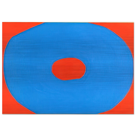 Circle - 1971 - Jiro Yoshihara Brushed Aluminum Print - 70x100 cm / 28x40 inches | Jiro Yoshihara Aluminum Print | Jiro Yoshihara Prints