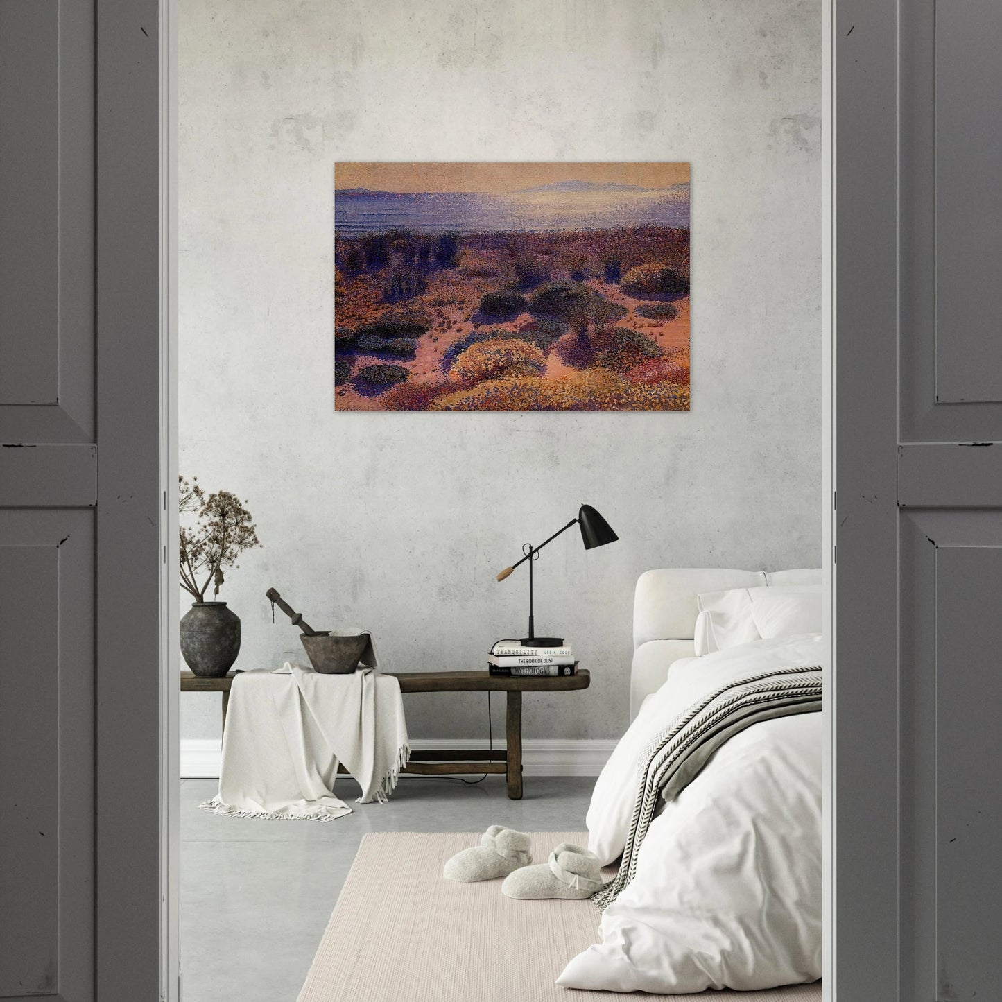 Plage de la Vignassa - Henri-Edmond Cross Brushed Aluminum Print - 70x100 cm / 28x40 inches | Henri-Edmond Cross Aluminum Print | Henri-Edmond Cross Prints