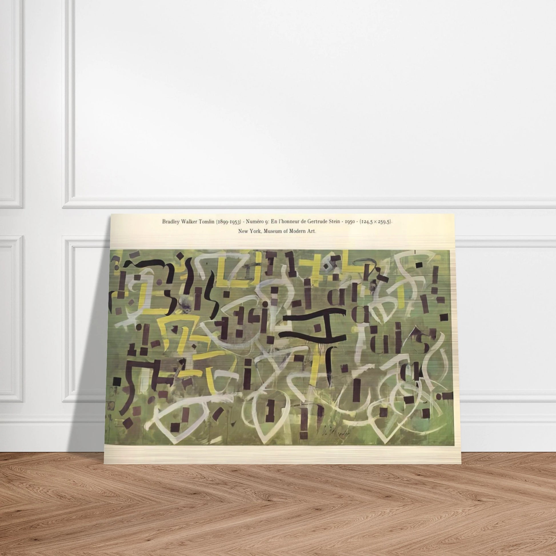 Number 9. In Praise of Gertrude Stein - 1950 - Bradley Walker Tomlin Brushed Aluminum Print - 70x100 cm / 28x40 inches | Bradley Walker Tomlin Aluminum Print | Bradley Walker Tomlin Prints