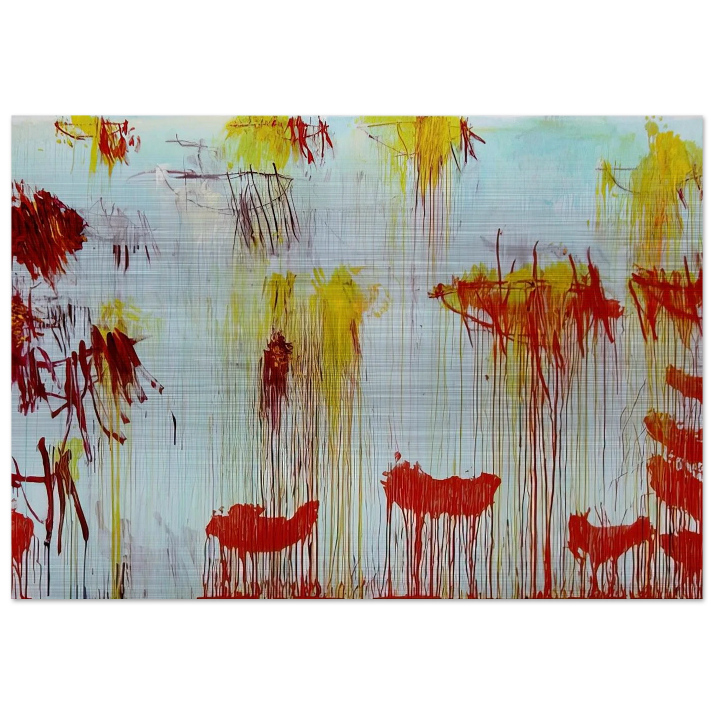 Lepanto, Part XI - Cy Twombly Brushed Aluminum Print - 70x100 cm / 28x40 inches | Cy Twombly Aluminum Print | Cy Twombly Prints