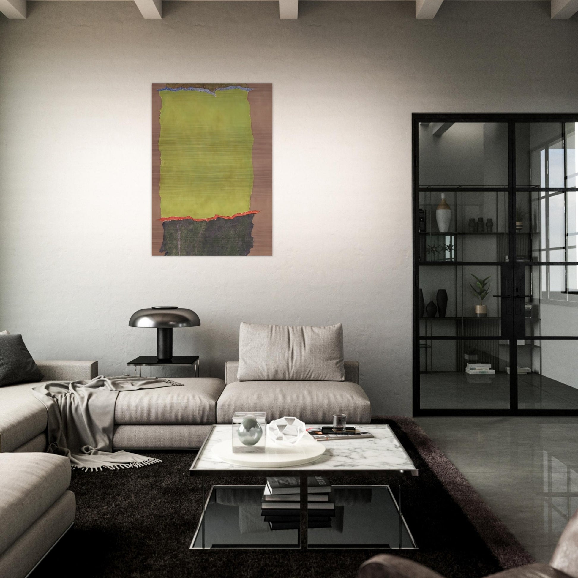 Infinity Field #2 Lefkada Series - 1978 - Theodoros Stamos Brushed Aluminum Print - 70x100 cm / 28x40 inches | Theodoros Stamos Aluminum Print | Theodoros Stamos Prints