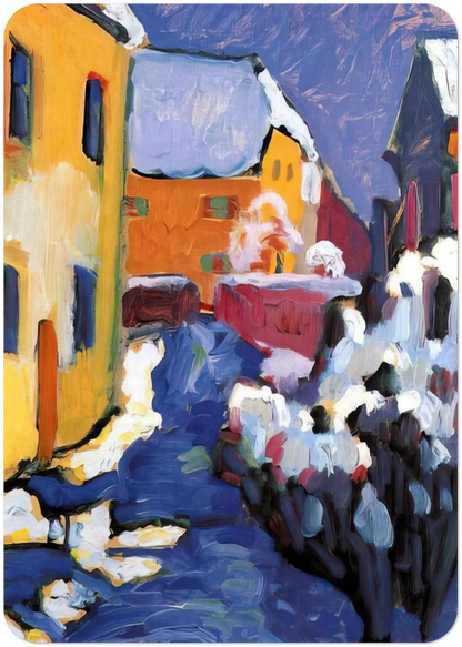 CEMETERY AND VICARAGE IN KOCHEL 1909 By Wassily Kandinsky Pack of 10 Post Cards | Wassily Kandinsky Post Cards | A6 (10.5 x 14.8 cm) - 4.1 x 5.8 inches