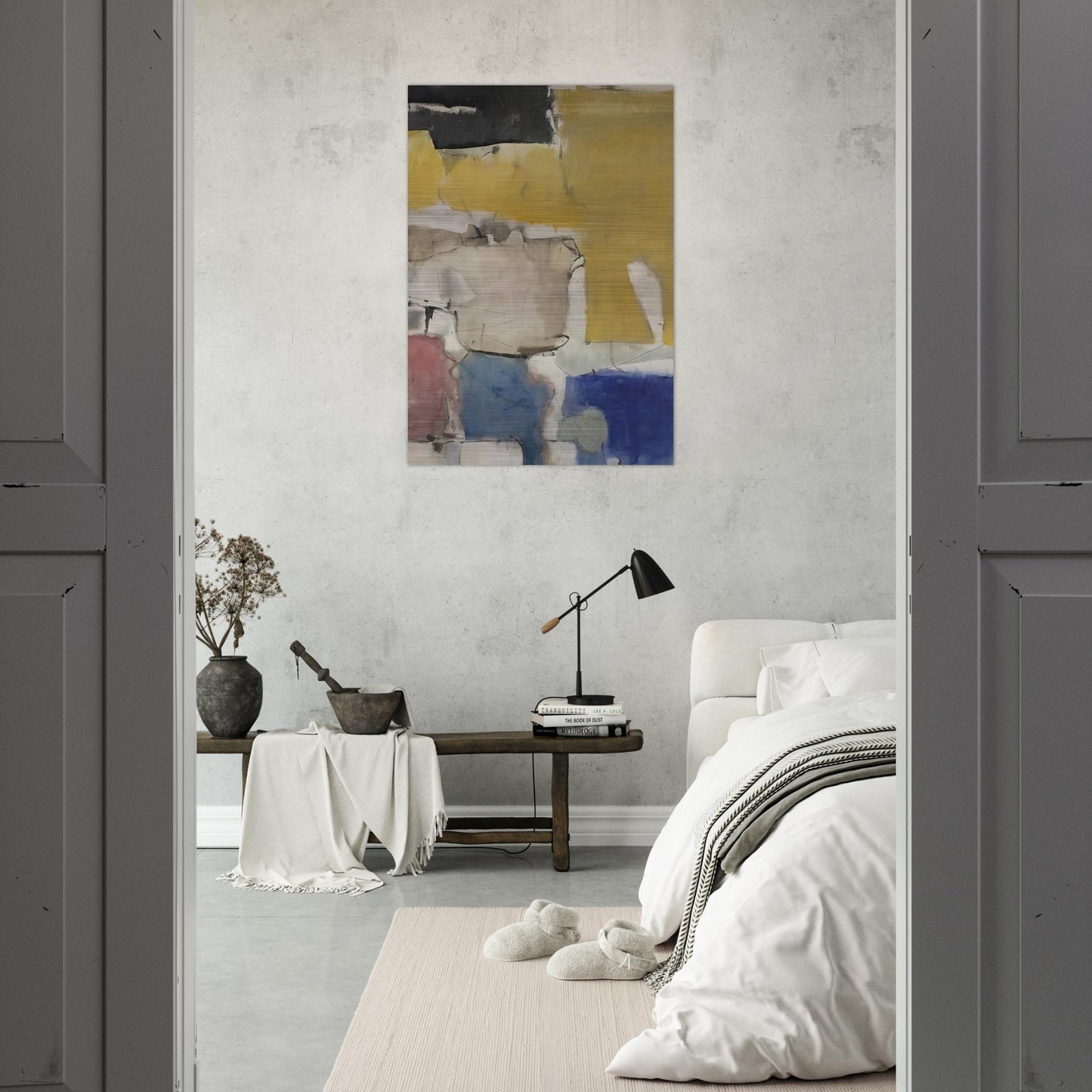 Albuquerque #9 - Richard Diebenkorn Brushed Aluminum Print - 70x100 cm / 28x40 inches | Richard Diebenkorn Aluminum Print | Richard Diebenkorn Prints
