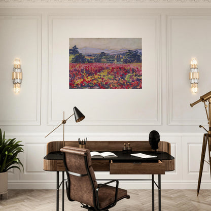 THE VINES IN SAINT CLAIR 1912 - Theo van Rysselberghe Brushed Aluminum Print - 70x100 cm / 28x40 inches | Theo van Rysselberghe Aluminum Print | Theo van Rysselberghe Prints