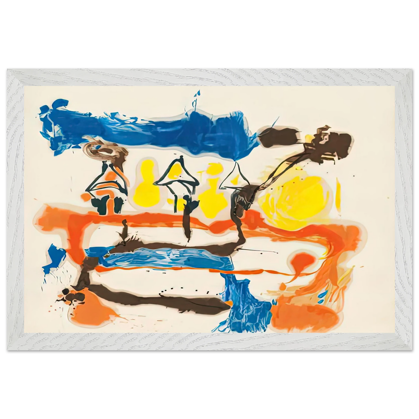 Helen Frankenthaler - Fable, 1961- Wall Art - 30x40 cm / 12x16 inches - Fine Art Poster-canvas - -