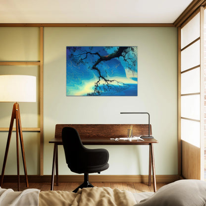 Ocean Mist - Eyvind Earle Brushed Aluminum Print - 70x100 cm / 28x40 inches | Eyvind Earle Aluminum Print | Eyvind Earle Prints