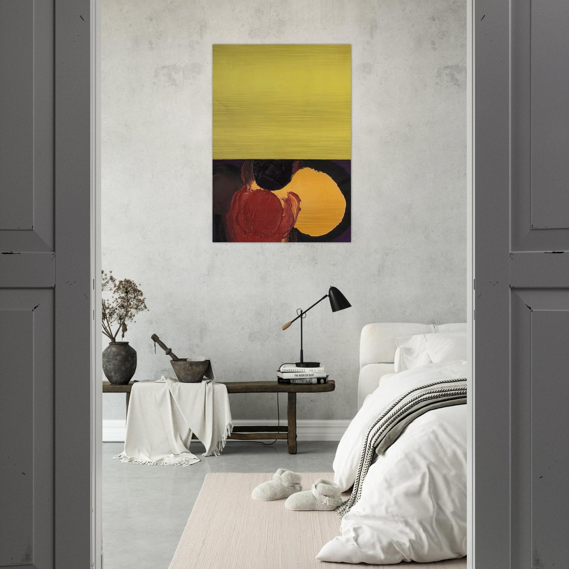 UNTITLED 1965 - Luis Feito Brushed Aluminum Print - 70x100 cm / 28x40 inches | Luis Feito Aluminum Print | Luis Feito Prints