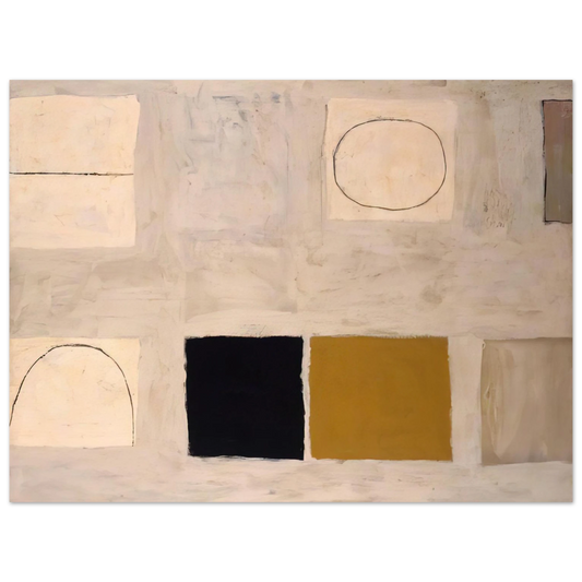William Scott - Morning in Mykonos - 1960  75x100 cm / 30x40inches Fine Art Poster