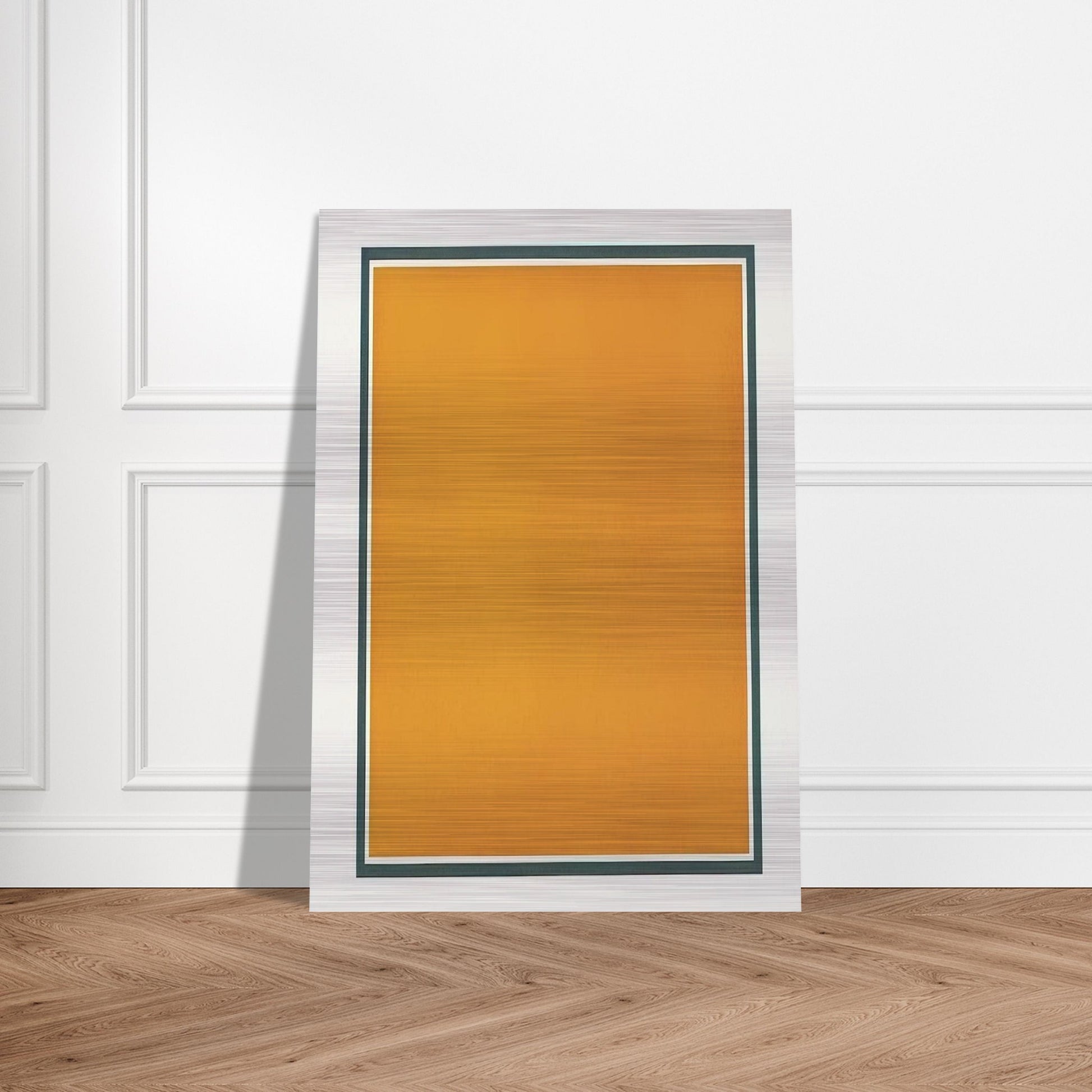 A Square With Colors Superimposed Within a Border - Sol LeWitt Brushed Aluminum Print - 70x100 cm / 28x40 inches | Sol LeWitt Aluminum Print | Sol LeWitt Prints