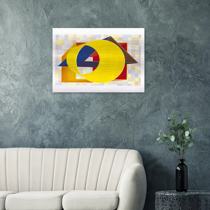 Prime Moments II - Al Held Brushed Aluminum Print - 70x100 cm / 28x40 inches | Al Held Aluminum Print | Al Held Prints
