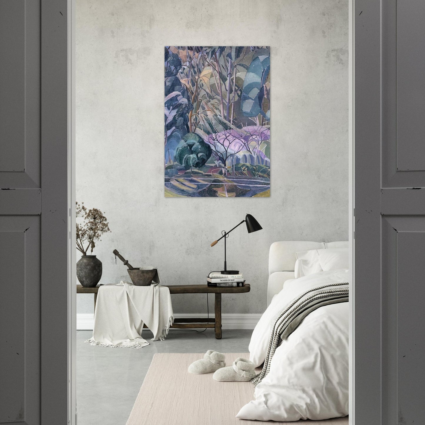 Trees - 1927 - Grace Cossington Smith Brushed Aluminum Print - 70x100 cm / 28x40 inches | Grace Cossington Smith Aluminum Print | Grace Cossington Smith Prints