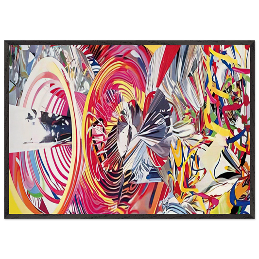 Stowaway Peers Out at the Speed of Light - James Rosenquist 70x100 cm / 28x40 inches Framed Art Print – Black Wooden Frame