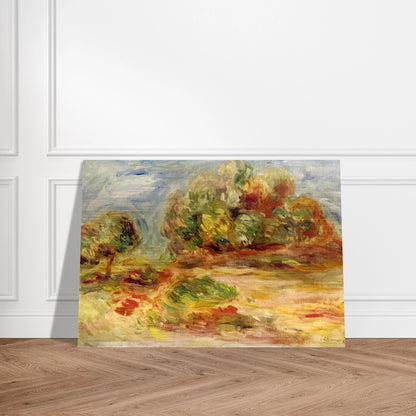Cagnes Landscape - Pierre-Auguste Renoir Brushed Aluminum Print - 70x100 cm / 28x40 inches | Pierre-Auguste Renoir Aluminum Print | Pierre-Auguste Renoir Prints