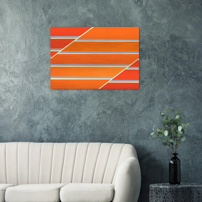 Orange Time - 1965 - Larry Zox Brushed Aluminum Print - 70x100 cm / 28x40 inches | Larry Zox Aluminum Print | Larry Zox Prints