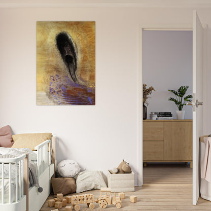 UNDERWATER VISION 1 - Odilon Redon Brushed Aluminum Print - 70x100 cm / 28x40 inches | Odilon Redon Aluminum Print | Odilon Redon Prints