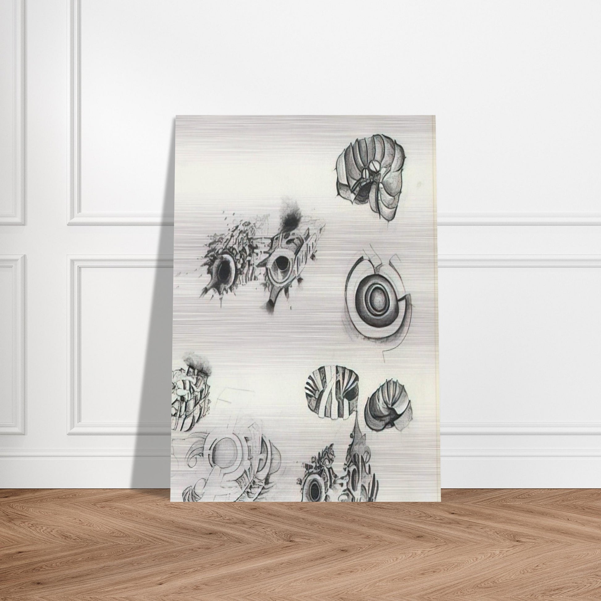 UNTITLED 1961 1 - Lee Bontecou Brushed Aluminum Print - 70x100 cm / 28x40 inches | Lee Bontecou Aluminum Print | Lee Bontecou Prints