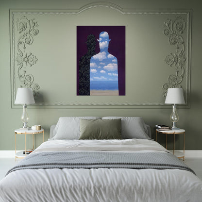 HIGH SOCIETY 1962 - Rene Magritte Brushed Aluminum Print - 70x100 cm / 28x40 inches | Rene Magritte Aluminum Print | Rene Magritte Prints