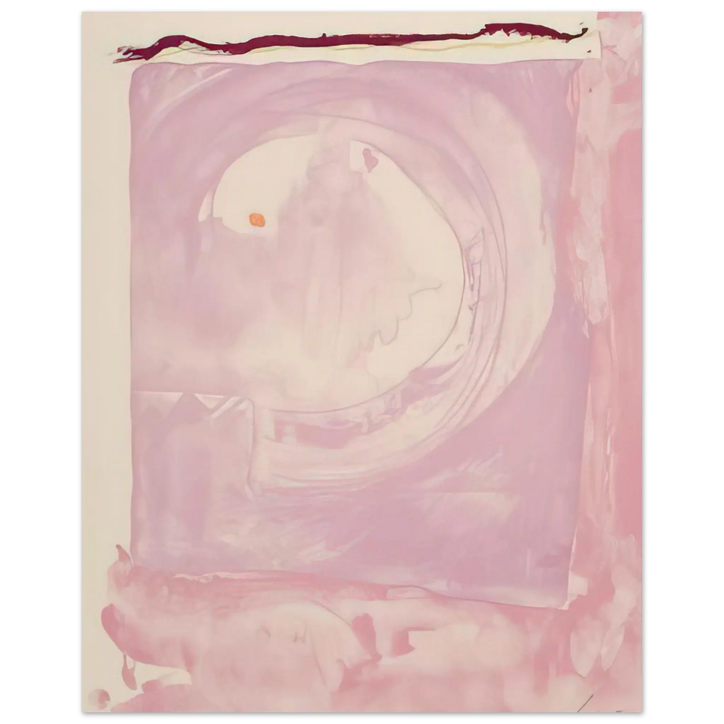 Helen Frankenthaler - Reflections IX - 1995 Wall art - 50x70 cm / 20x28 inches - Premium Wooden Framed Poster With Fine Art Paper - Black frame