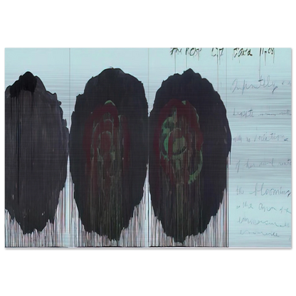 The Rose  V  - Cy Twombly Brushed Aluminum Print - 70x100 cm / 28x40 inches | Cy Twombly Aluminum Print | Cy Twombly Prints