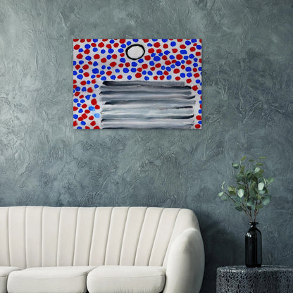 Spots - 1967 - Forrest Bess Brushed Aluminum Print - 70x100 cm / 28x40 inches | Forrest Bess Aluminum Print | Forrest Bess Prints