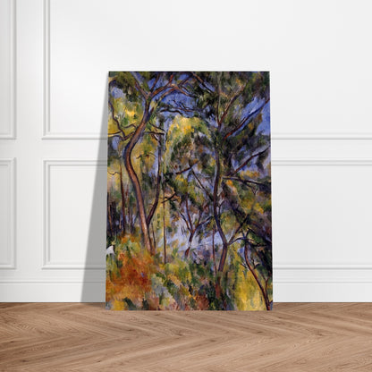 Forest - Paul Cézanne Brushed Aluminum Print - 70x100 cm / 28x40 inches | Paul Cézanne Aluminum Print | Paul Cézanne Prints