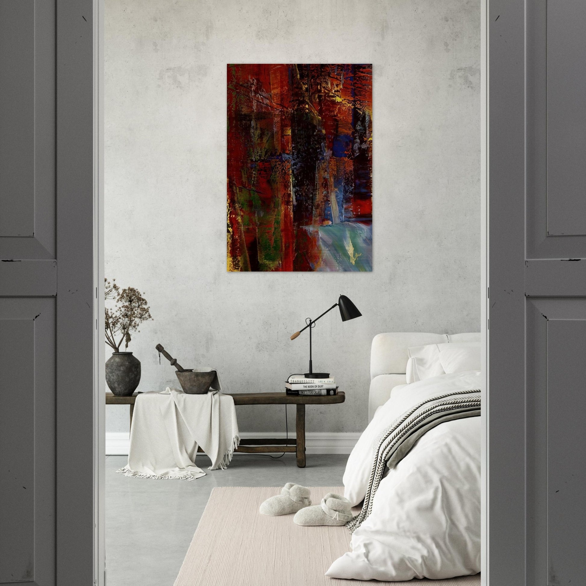 DARK - Gerhard Richter Brushed Aluminum Print - 70x100 cm / 28x40 inches | Gerhard Richter Aluminum Print | Gerhard Richter Prints