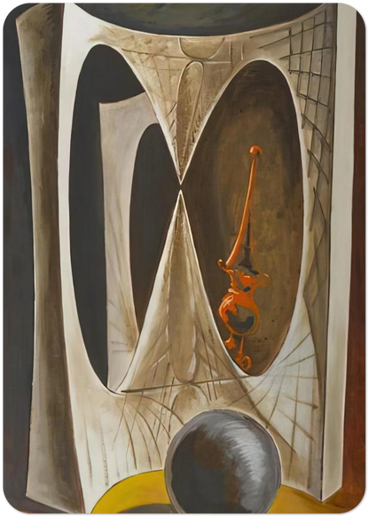 DIDEROT S HARPSICHORD OR THE MERCHANT OF VENICE By Man Ray Pack of 10 Post Cards | Man Ray Post Cards | A6 (10.5 x 14.8 cm) - 4.1 x 5.8 inches